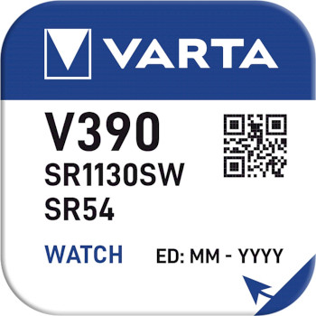 VARTA-V390 Zilveroxide batterij sr54 1.55 v 80 mah 1-pack Product foto