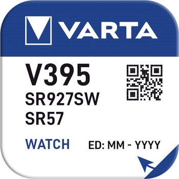 VARTA-V395 Zilveroxide batterij sr57 1.55 v 42 mah 1-pack Product foto