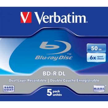 VB-43748 Bd-r dl 6x 50 gb 5 pack jewel case hardcoat  foto