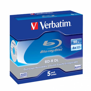 VB-43748 Bd-r dl 6x 50 gb 5 pack jewel case hardcoat