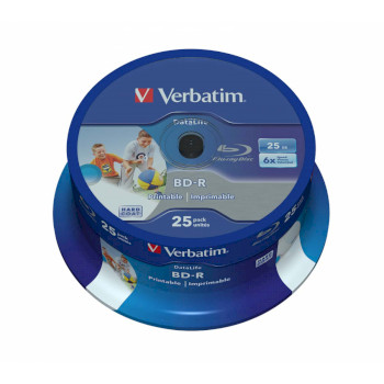 VB-43811 Blu-ray wide inkjet printable single layer 6x 25gb 25 pack spindel