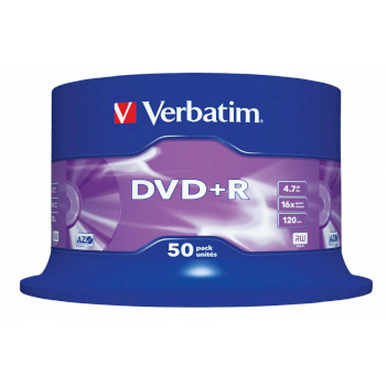 VB-DPR47S3A Dvd+r azo 16x 4.7gb 50 pack spindel mat zilver Verpakking foto