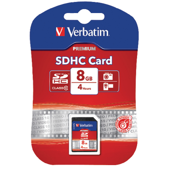 VB-SDHC10-08G Sdhc geheugenkaart klasse 10 8 gb Verpakking foto