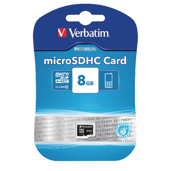 VB-TFHC10-08G Microsdhc geheugenkaart klasse 10 8 gb Verpakking foto
