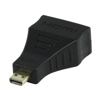 VC-017G High speed hdmi met ethernet adapter hdmi micro-connector male - hdmi female zwart