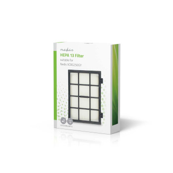 VCFI250BGHEP13 Hepa-vervangingsfilter | vervanging voor: nedis® | wit / zwart Verpakking foto