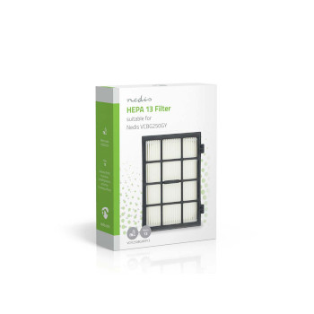 VCFI250BGHEP13 Hepa-vervangingsfilter | vervanging voor: nedis® | wit / zwart Verpakking foto