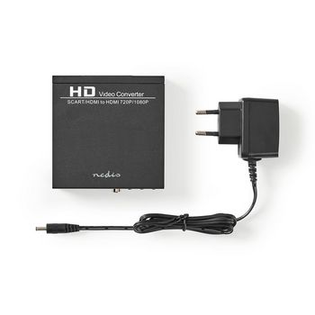 VCON3452AT Hdmi™-converter | scart female | hdmi™ output / 1x 3,5 mm audio-out / 1x digitale audio  Inhoud verpakking foto