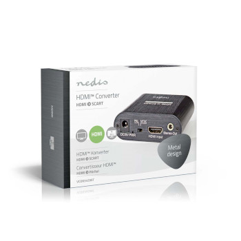 VCON3459AT Hdmi™-converter | hdmi™ input | scart female | 1-weg | 480i | 18 gbps | metaal | antraci Verpakking foto