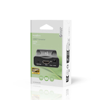 VCON3463BK Hdmi™-converter | scart female | hdmi™ output | 1-weg | 1080p | 1.2 gbps | abs | zwart Verpakking foto