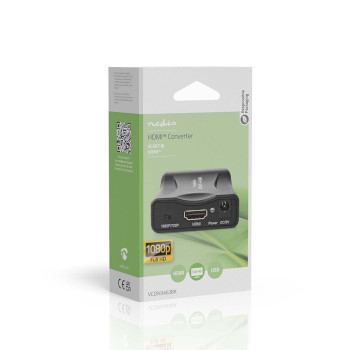 VCON3463BK Hdmi™-converter | scart female | hdmi™ output | 1-weg | 1080p | 1.2 gbps | abs | zwart Verpakking foto