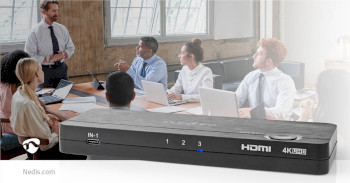 VCON6430AT Hdmi™-converter | usb-c™ female / 2x hdmi™ input / 4x usb a female | 1x hdmi™ Product foto