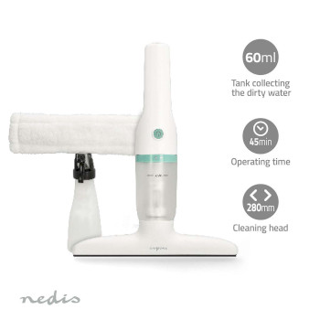 VCWI230WT Electrische ruitenreiniger | 12 w | 1200 pa | inhoud reservoir vuil water: 60 ml | afneembare vuilwa Product foto