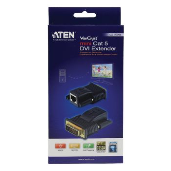 VE066-AT Mini cat 5 dvi-verlenger (1080p bij 15 m/1080i bij 20 m) Verpakking foto