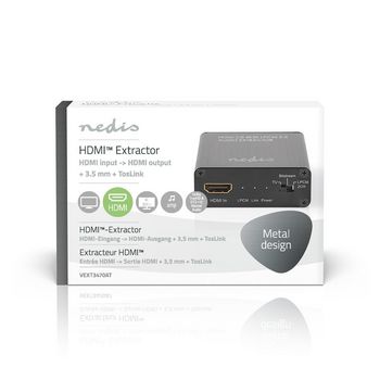 VEXT3470AT Hdmi™-extractor | hdmi™ input | hdmi™ output / toslink female / 1x 3,5 mm | maxima  foto