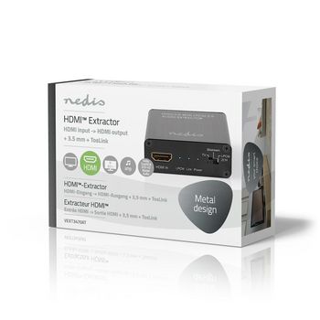 VEXT3470AT Hdmi™-extractor | hdmi™ input | hdmi™ output / toslink female / 1x 3,5 mm | maxima Verpakking foto