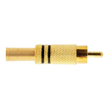 VGAP24900B Connector rca male goud/zwart Product foto