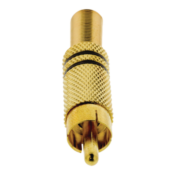 VGAP24900B Connector rca male goud/zwart Product foto