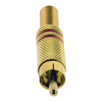 VGAP24900R Connector rca male goud/rood Product foto