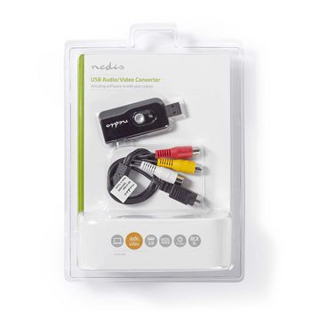 VGRRU100BK Videograbber | usb 2.0 | 480p | a/v-kabel / scart / software / usb-verlengkabel Verpakking foto