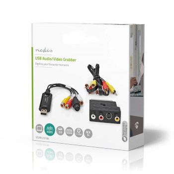 VGRRU101BK Videograbber | usb 2.0 | 480p | a/v-kabel / scart Verpakking foto