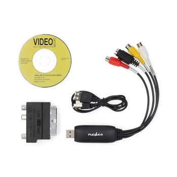 VGRRU101BK Videograbber | usb 2.0 | 480p | a/v-kabel / scart Inhoud verpakking foto