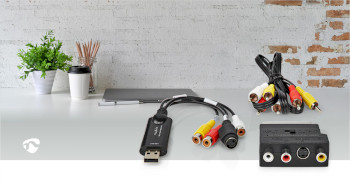 VGRRU101BK Videograbber | usb 2.0 | 480p | a/v-kabel / scart Product foto