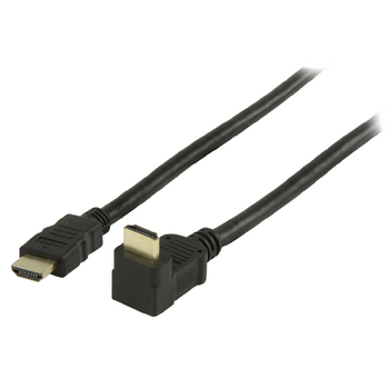 VGVP34200B15 High speed hdmi kabel met ethernet hdmi-connector - hdmi-connector haaks 90° 1.50 m zwart