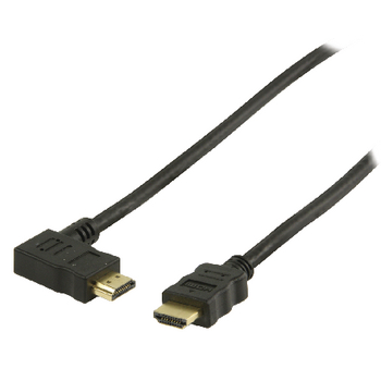 VGVP34250B20 High speed hdmi kabel met ethernet hdmi-connector - hdmi-connector haaks links 2.00 m zwart Product foto