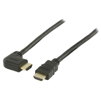 VGVP34260B10 High speed hdmi kabel met ethernet hdmi-connector - hdmi-connector haaks rechts 1.00 m zwart Product foto