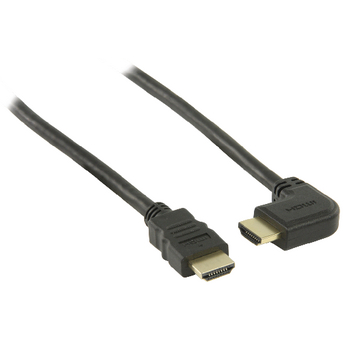 VGVP34260B10 High speed hdmi kabel met ethernet hdmi-connector - hdmi-connector haaks rechts 1.00 m zwart Product foto