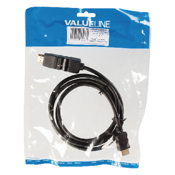 VGVP34290B15 High speed hdmi kabel met ethernet hdmi-connector - hdmi-connector draaibaar 1.50 m zwart Verpakking foto