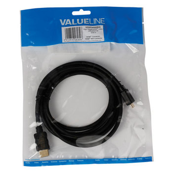 VGVP34500B20 High speed hdmi kabel met ethernet hdmi-connector - hdmi mini-connector male 2.00 m zwart Verpakking foto