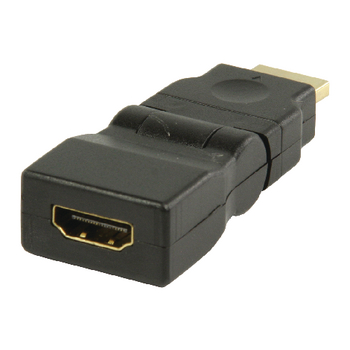 VGVP34905B High speed hdmi met ethernet adapter zwenkbaar hdmi-connector - hdmi female zwart