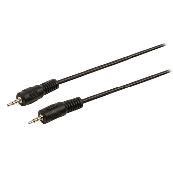 VLAP21000B10 Stereo audiokabel 2.5 mm male - 2.5 mm male 1.00 m zwart