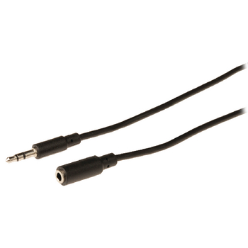 VLAP22050B30 Stereo audio verlengkabel 3.5 mm male - 3.5 mm female 3.00 m zwart Product foto