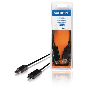 VLCB37100B10 Displayport kabel displayport male - hdmi-connector 1.00 m zwart