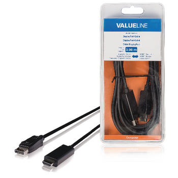 VLCB37100B30 Displayport kabel displayport male - hdmi-connector 3.00 m zwart