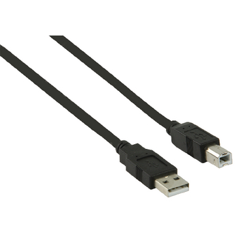 VLCB60100B20 Usb 2.0 kabel usb a male - usb-b male rond 2.00 m zwart Product foto