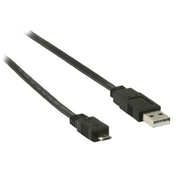 VLCB60505B20 Usb 2.0 kabel usb a male - micro-b male plat 2.00 m zwart Product foto