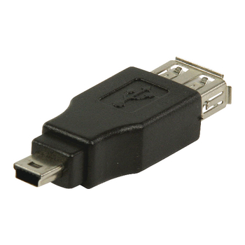 VLCB60902B Usb 2.0-adapter mini-b male - usb a female zwart Product foto