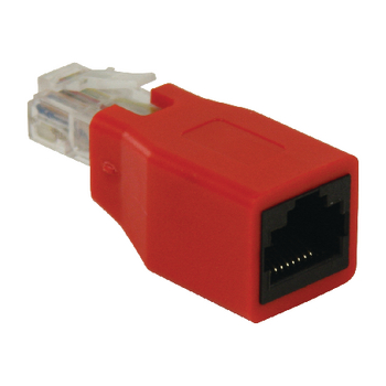 VLCB89251R Cat6 netwerk adapter rj45 (8/8) male - rj45 (8/8) female rood Product foto