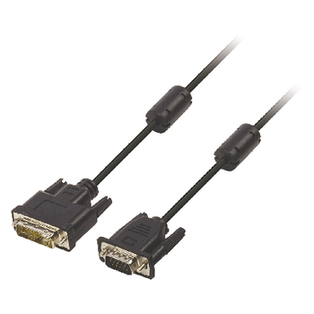 VLCP32100B30 Dvi kabel dvi-a 12+5-pins male - vga male 3.00 m zwart