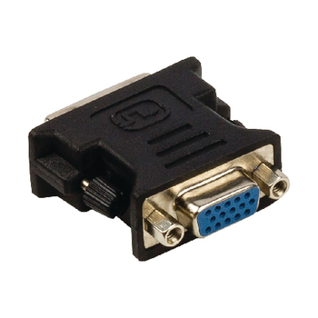 VLCP32900B Dvi-adapter dvi-i 24+5-pins male - vga female 15-pins zwart Product foto