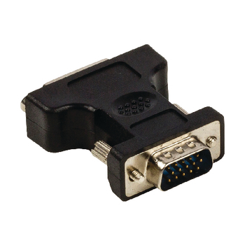 VLCP32901B Vga-adapter vga male - dvi-i 24+5-pins female zwart Product foto
