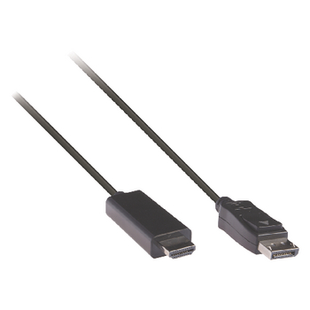 VLCP37100B10 Displayport kabel displayport male - hdmi-connector 1.00 m zwart Product foto