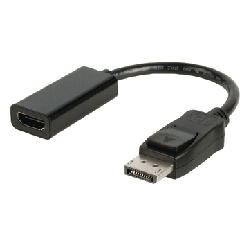 VLCP37150B02 Displayport kabel displayport male - hdmi female 0.20 m zwart