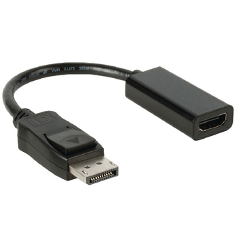 VLCP37150B02 Displayport kabel displayport male - hdmi female 0.20 m zwart Product foto