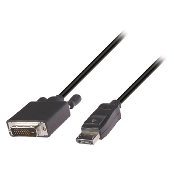 VLCP37200B10 Displayport kabel displayport male - dvi-d 24+1-pins male 1.00 m zwart