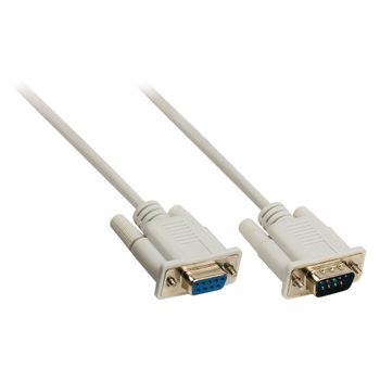 VLCP52010I100 Seriële kabel sub-d 9-pins male - sub-d 9-pins female 10.0 m ivoor Product foto